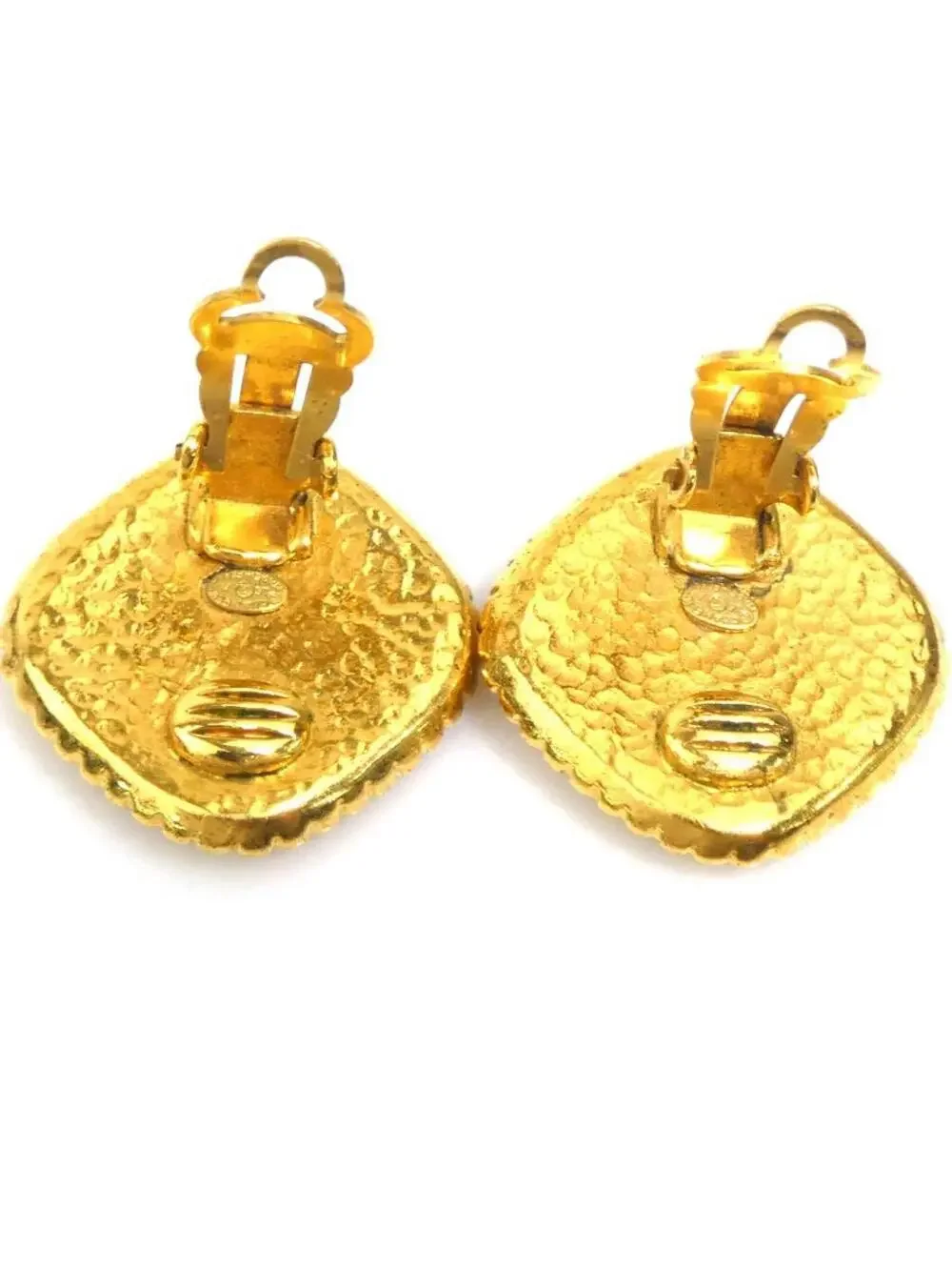 Auth Chanel Vintage Cc Logo Earrings #293899C33B